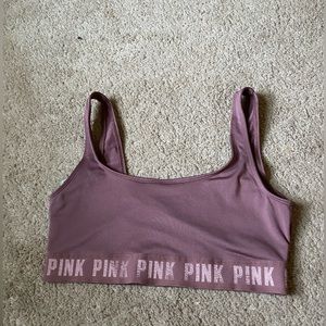 PINK sports bra, no flaws, only worn a few times, can be worn as a bathing suit